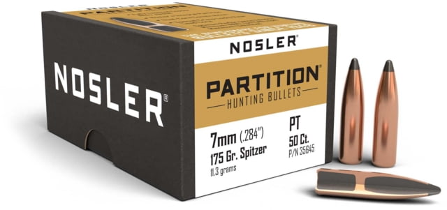 Nosler Partition Rifle Bullet 7mm 175gr, 50ct, 35645 by USA Nosler Reloading Bullets & Shot