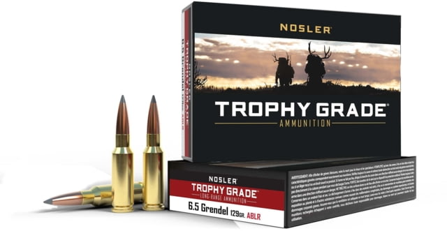 ler Trophy Grade 6.5mm Grendel 129 Grain AccuBond Brass Cased Centerfire Rifle 20 Rounds Ammo