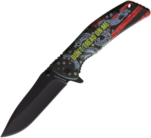 Novelty Cutlery Don't Tread On Me Linerlock NV336 - Novelty Cutlery