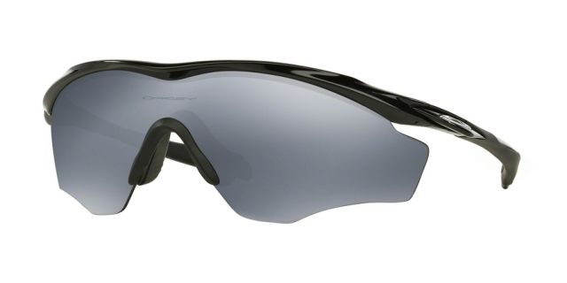 Oakley OO9343 M2 Frame XL Sunglasses - Men's Polished Black Frame Black Irid Polar Lens 934309-45 - Oakley