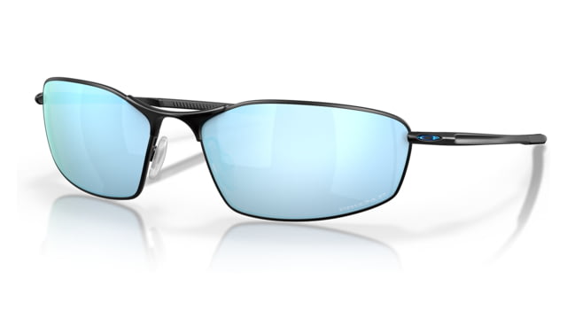 Oakley OO4141 Whisker Sunglasses - Men's Satin Black Frame Prizm Deep Water Polarized Lens 60 - Oakley