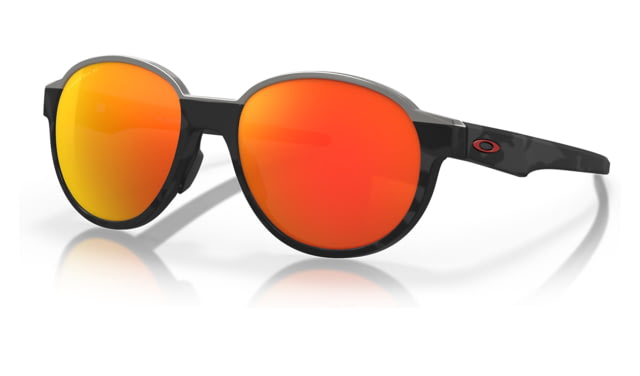 Oakley OO4144F Coinflip A Sunglasses - Men's Matte Black Camo Frame Prizm Ruby Polarized Lens Asian Fit 56 - Oakley