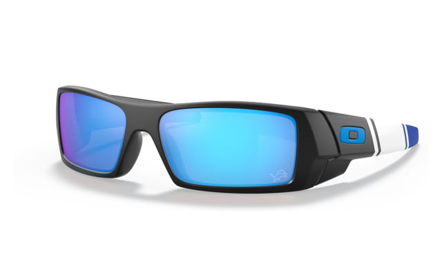 Oakley OO9014 Gascan Sunglasses - Men's DET Matte Black Frame Prizm Sapphire Lens Asian Fit 60 - Oakley