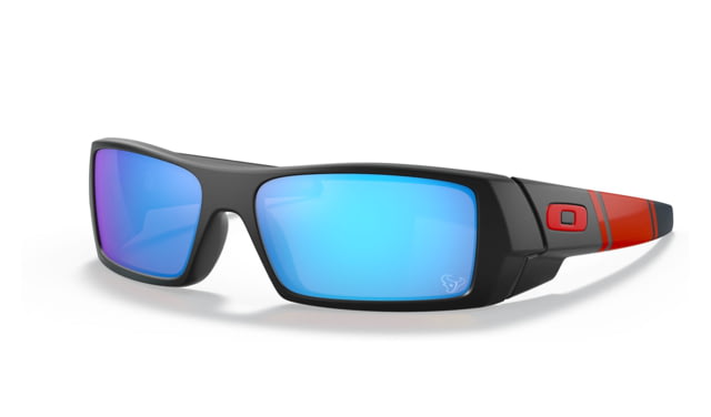 Oakley OO9014 Gascan Sunglasses - Men's HOU Matte Black Frame Prizm Sapphire Lens Asian Fit 60 - Oakley