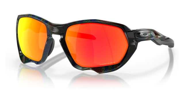 Oakley OO9019A Plazma A Sunglasses - Men's Dark Galaxy Frame Prizm Ruby Lens Asian Fit 59 - Oakley