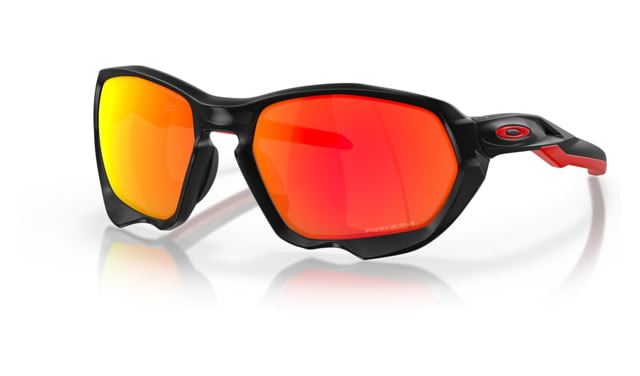 Oakley OO9019A Plazma A Sunglasses - Men's Matte Black Ink Frame Prizm Ruby Lens Asian Fit 59 - Oakley