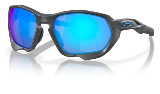 Oakley OO9019A Plazma A Sunglasses - Men's Matte Carbon Frame Prizm Sapphire Lens Asian Fit 59 - Oakley