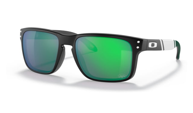 Oakley OO9102 Holbrook Sunglasses - Men's NYJ Matte Black Frame Prizm Jade Lens 55 - Oakley