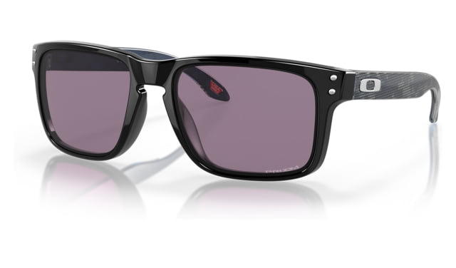 Oakley OO9102 Holbrook Sunglasses - Men's Polished Black Frame Prizm Grey Lens 55 - Oakley
