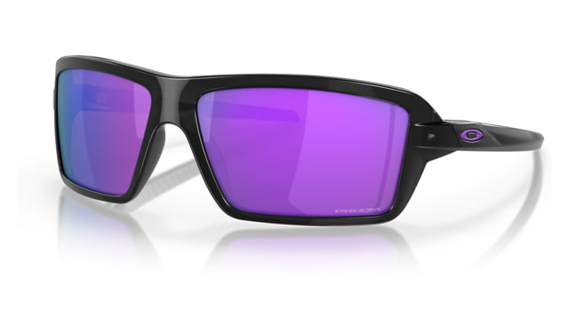 Oakley OO9129 Cables Sunglasses - Men's Black Ink Frame Prizm Violet Lens 63 - Oakley