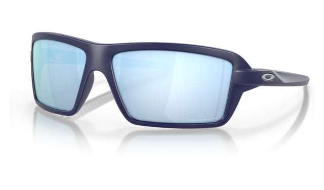Oakley OO9129 Cables Sunglasses - Men's Matte Navy Frame Prizm Deep Water Polarized Lens 63 - Oakley