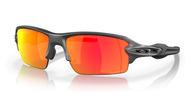 Oakley OO9271 Flak 2.0 A Sunglasses - Men's Steel Frame Prizm Ruby Lens Asian Fit 61 - Oakley