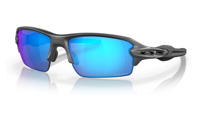 Oakley OO9271 Flak 2.0 A Sunglasses - Men's Steel Frame Prizm Sapphire Lens Asian Fit 61 - Oakley