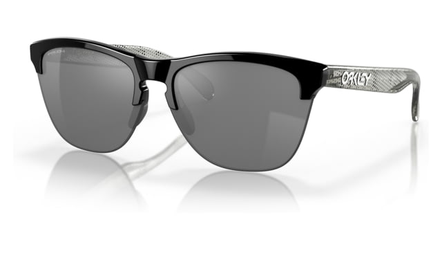 Oakley OO9374 Frogskins Lite Sunglasses - Men's Polished Black Frame Prizm Black Lens 63 - Oakley