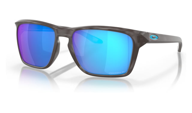Oakley OO9448 Sylas Sunglasses - Men's Matte Black Tortoise Frame Prizm Sapphire Polarized Lens 57 - Oakley