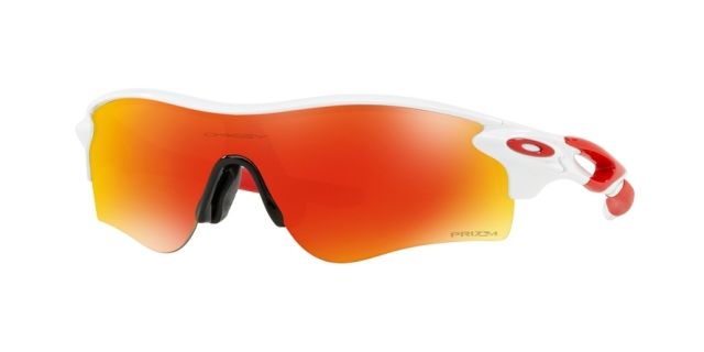 Oakley OO9206 Radarlock Path A Sunglasses - Men's Polished White Frame Prizm Ruby Lenses 920646-38 - Oakley