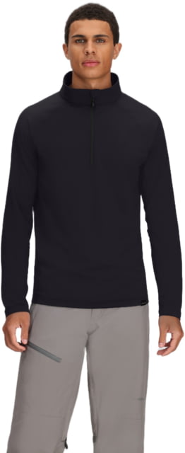 Obermeyer Obermeyer M Oly Baselayer Zip Top - Men's Black Medium - $129.00 at Optics Planet