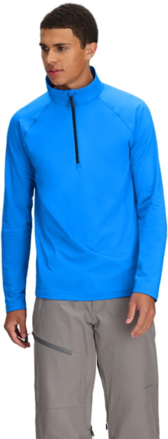 Obermeyer Obermeyer M Oly Baselayer Zip Top - Men's Bali Blue Large - $129.00 at Optics Planet