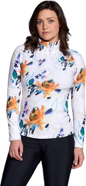 Obermeyer Obermeyer W Oly Baselayer Zip Top - Women's Day Lily Large - $129.00 at Optics Planet