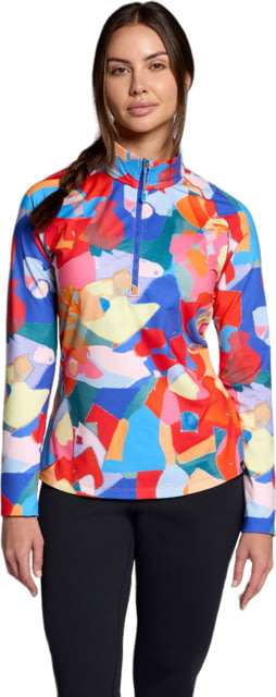 Obermeyer Obermeyer W Oly Baselayer Zip Top - Women's Lombok Tile Large - $129.00 at Optics Planet