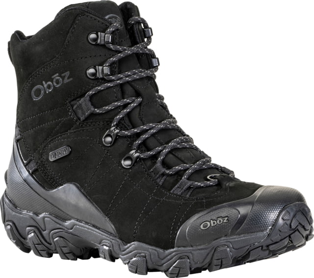 Oboz Oboz Bridger 8in Insulated B-DRY Winter Boots - Men's Medium Black Sea 8 US - $230.00 at Optics Planet