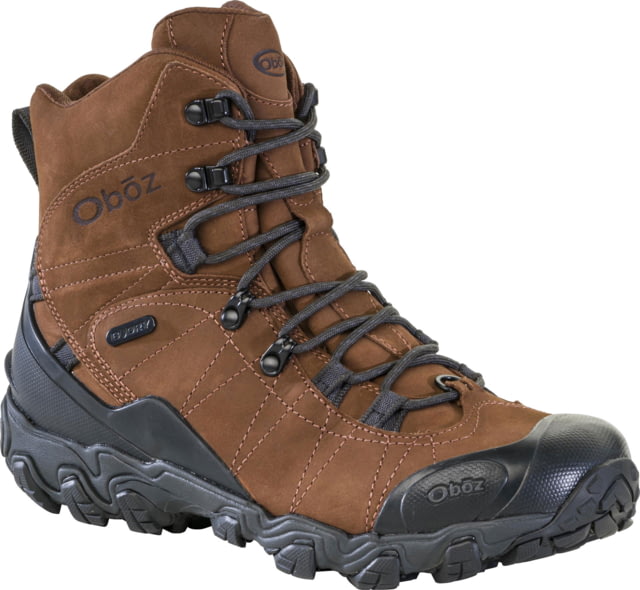 Oboz Oboz Bridger 8in Insulated B-DRY Winter Boots - Men's Wide Grizzly 8 US - $230.00 at Optics Planet