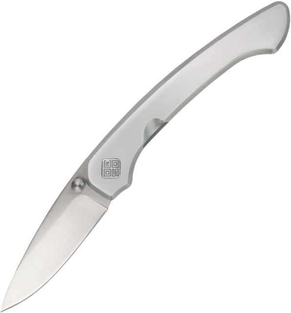 Ocaso Knives Seaton Mini Folding Knife 2.38in Satin AUS-10A Stainless Blade Silver Stainless Handle - Ocaso Knives