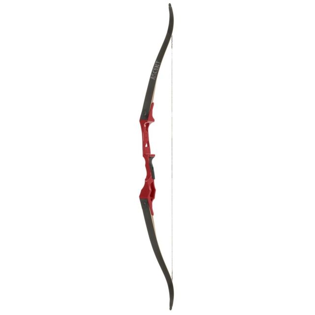October Mountain Ascent Recurve Bow 58 in. 50 lbs RH Red - October Mountain