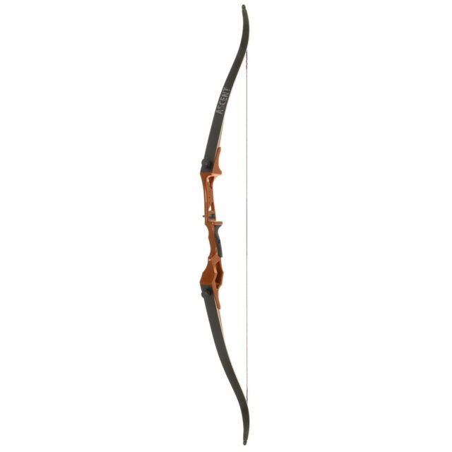 October Mountain Ascent Recurve Bow 58in. 35lbs RH Orange - October Mountain