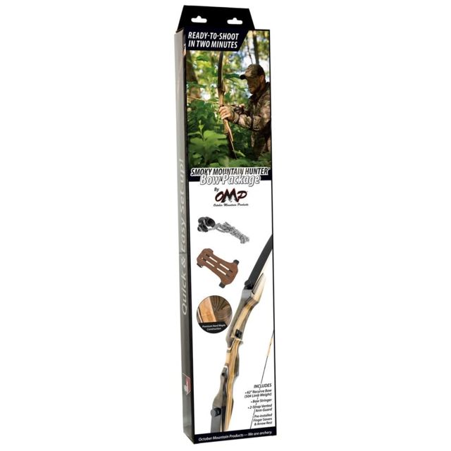 October Mountain October Mountain Smoky Mountain Hunter Bow Package 62 in. 45 lbs RH Brown - $149.99 at Optics Planet