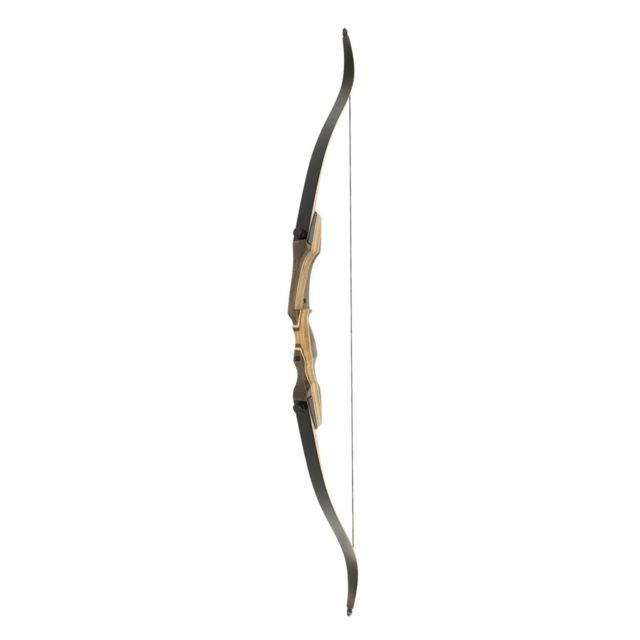 October Mountain Smoky Mountain Hunter Recurve Bow 62 in. 35 lbs LH Brown - October Mountain