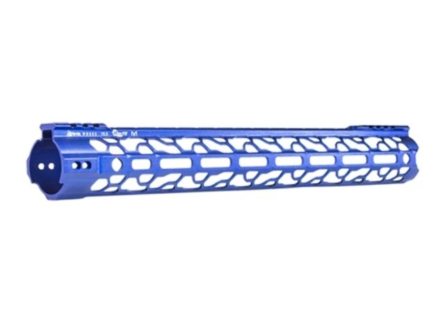 ODIN Works AR-15 15.5in O2 Lite Free Float Forend M-LOK Blue - Odin Works