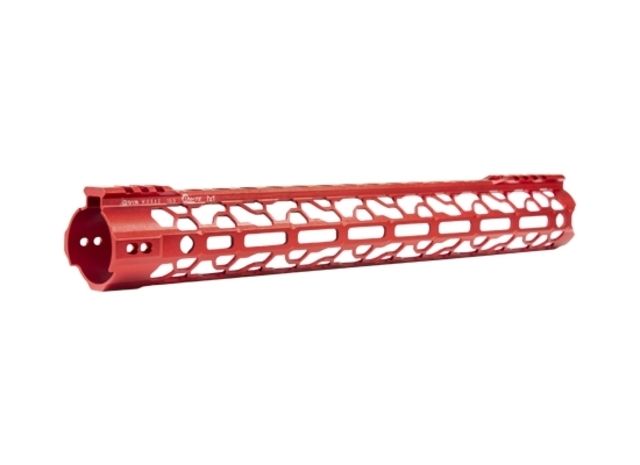 ODIN Works AR-15 15.5in O2 Lite Free Float Forend M-LOK Red - Odin Works