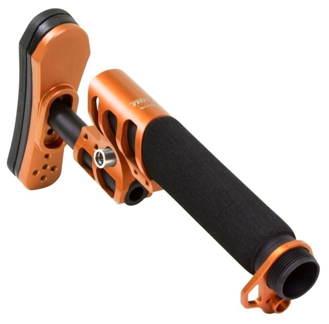 ODIN Works Zulu Adjustable Stock w/ Padded Pistol Buffer Tube Orange - Odin Works
