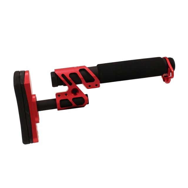 DEMO ODIN Works Zulu Collapsible Stock w/ Padded Pistol Buffer Tube - Rd OS-ZULU-KIT-RED - ODIN Works