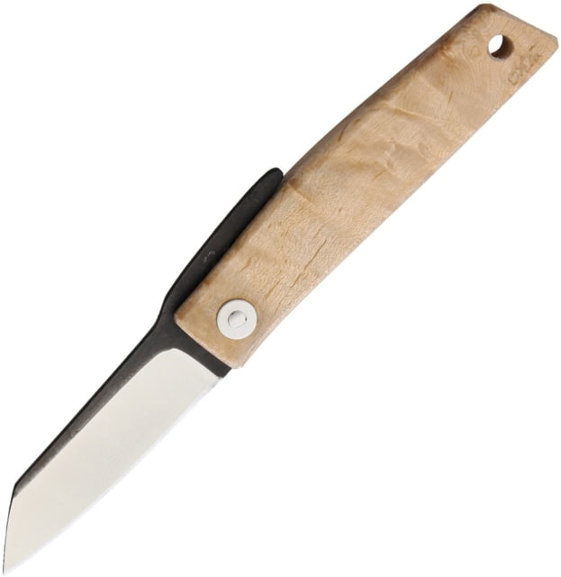 Ohta Knives 5CO FK5 D2 Tool Steel Blade Folder Knife 2in D2 Tool Steel Blade Maple Handle OFF FK5 MAPLE