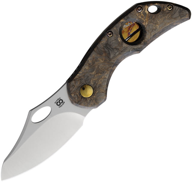 Olamic Cutlery Busker Framelock Gold CF OL982 - Olamic Cutlery