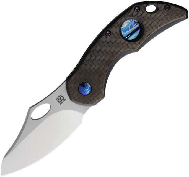 Olamic Cutlery Busker Framelock Twill CF OL692 - Olamic Cutlery