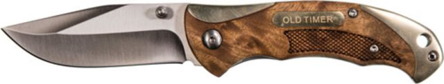 Old Timer Knife Ironwood Sprng Asst 3'' Bld W/nickle/slvr Caps - Old Timer