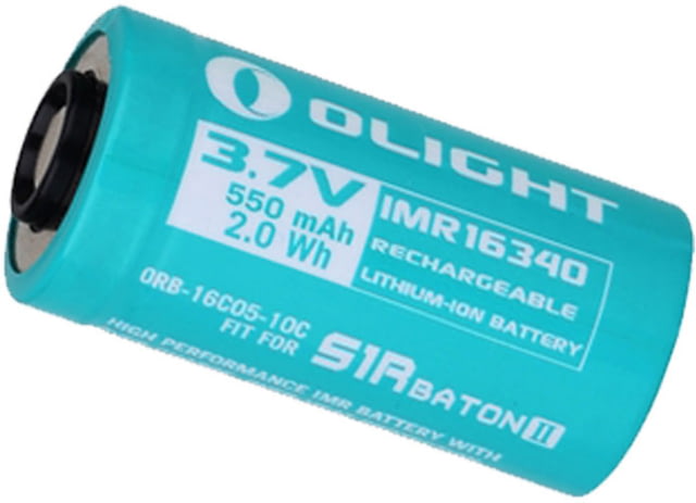 Olight IMR16340 550mAh Customized Battery for S1R Baton II, Teal, 6926540927338