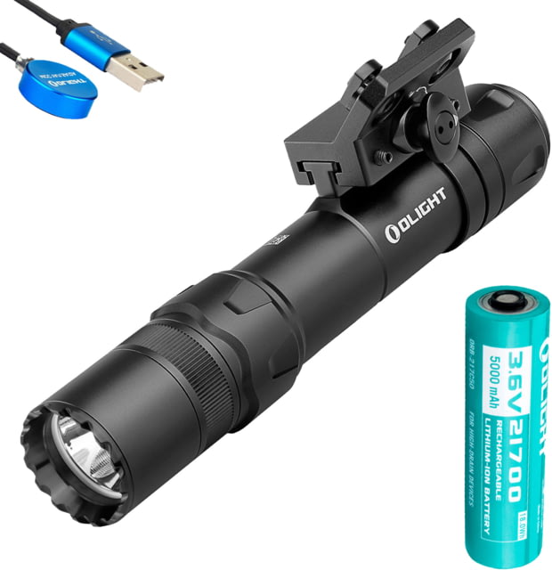Olight Odin GL M 1500 Lumens LED Rechargeable Rail Mount Flashlight w/Green Beam Combo Black - Olight