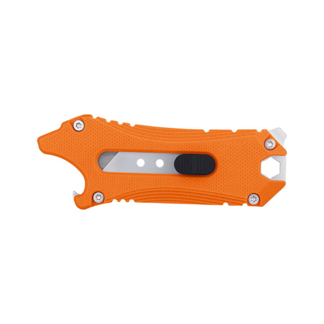 Olight Otacle Orange Utility Knife 3.38in Closed 1in SK2 Stainless Utility Blade Orange Textured G10 Handle - Olight