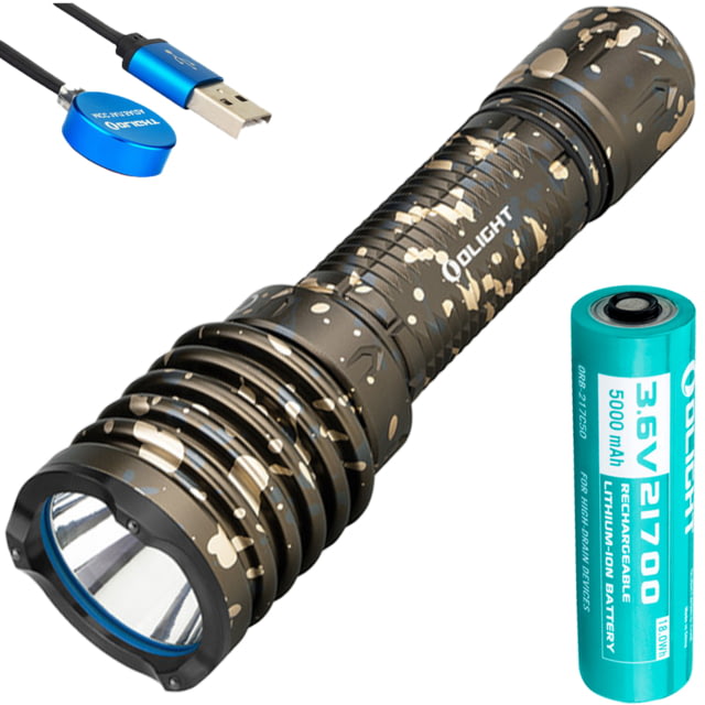 Olight Warrior X 3 2500 Lumens LED Rechargeable Long Throw Flashlight Desert Camouflage - Olight