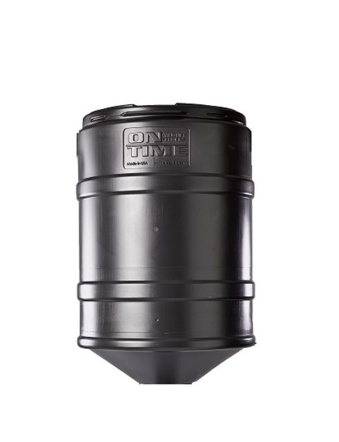 On Time Wildlife Feeders Barrel Only 150 Lb Black - On Time Wildlife Feeders