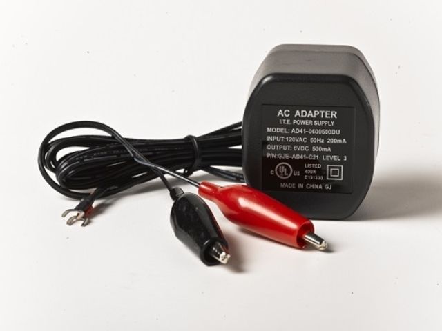 On Time Wildlife Feeders Battery Charger 6/12 Volt Black - On Time Wildlife Feeders