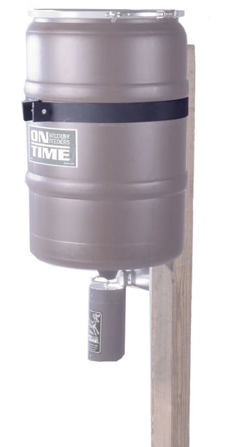 On Time Wildlife Feeders Dock-post Mount Black - On Time Wildlife Feeders