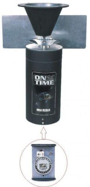 On Time Wildlife Feeders Lifetime Fish Feeder Only Black - On Time Wildlife Feeders