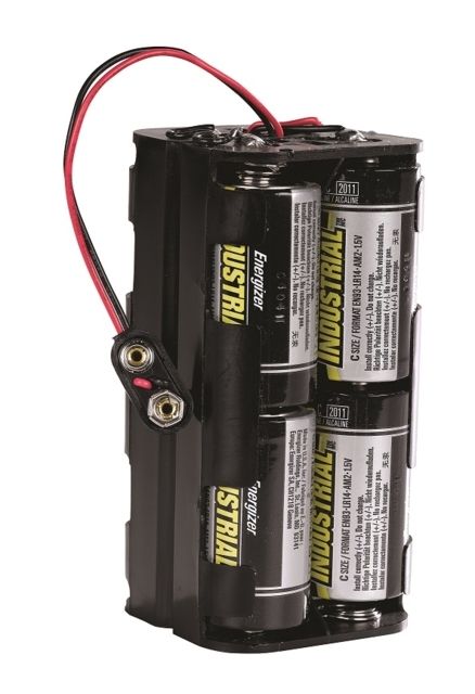 On Time Wildlife Feeders Optional C-cell Battery Pack Black - On Time Wildlife Feeders