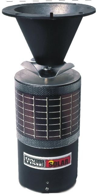 On Time Wildlife Feeders Solar Fish Feeder Only Black - On Time Wildlife Feeders