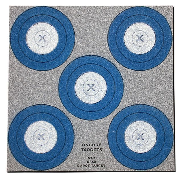 Oncore Targets 5 Spot Indoor Self-Healing Archery Target Blue/White/Grey Medium